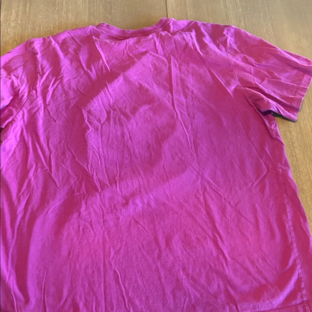 The North Face Magenta Tee with White‎ Logo
